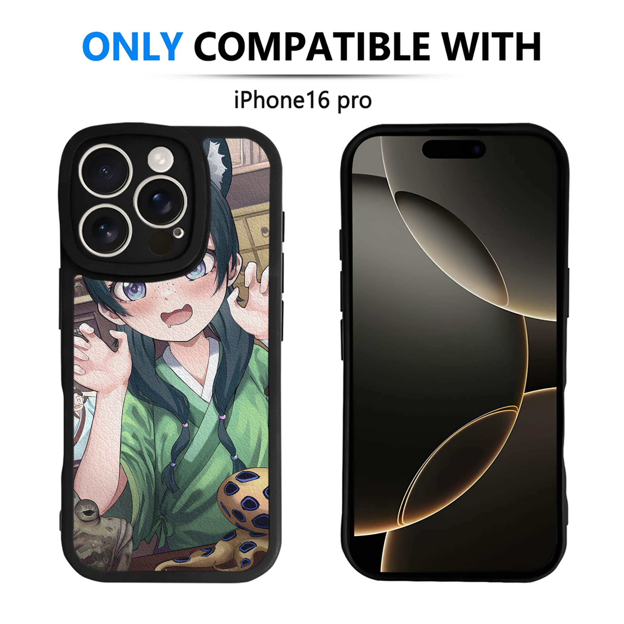 （画像用） 薬屋のひとりごと The Apothecary Diaries 【iPhone 16シリーズ対応】シリコンスマホケース（レザー調） 材質：シリコン